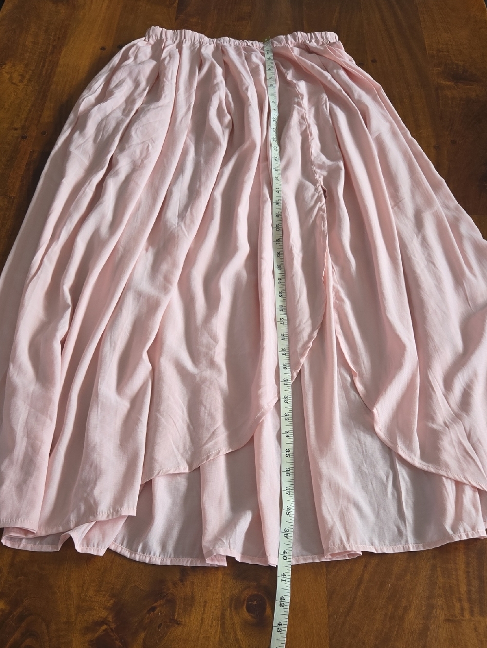 Lulus Light Pink Pleated Maxi Skirt With Slit Size Large - Picture 9 of 11